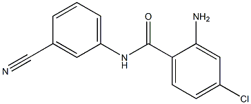 2-amino-4-chloro-N-(3-cyanophenyl)benzamide Struktur