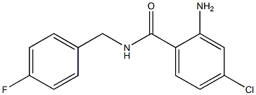 2-amino-4-chloro-N-(4-fluorobenzyl)benzamide Struktur