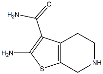 2-amino-4H,5H,6H,7H-thieno[2,3-c]pyridine-3-carboxamide Struktur