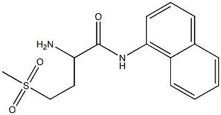 2-amino-4-methanesulfonyl-N-(naphthalen-1-yl)butanamide Struktur