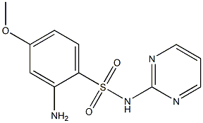 2-amino-4-methoxy-N-(pyrimidin-2-yl)benzene-1-sulfonamide Struktur