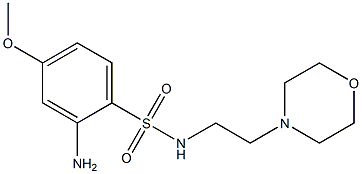 2-amino-4-methoxy-N-[2-(morpholin-4-yl)ethyl]benzene-1-sulfonamide Struktur