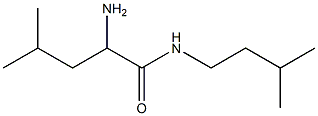 2-amino-4-methyl-N-(3-methylbutyl)pentanamide Struktur