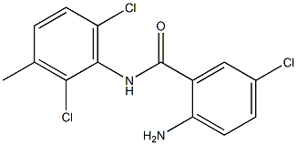 2-amino-5-chloro-N-(2,6-dichloro-3-methylphenyl)benzamide Struktur