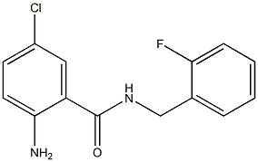 2-amino-5-chloro-N-(2-fluorobenzyl)benzamide Struktur