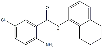 2-amino-5-chloro-N-(5,6,7,8-tetrahydronaphthalen-1-yl)benzamide Struktur