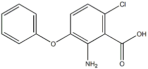 2-amino-6-chloro-3-phenoxybenzoic acid Struktur