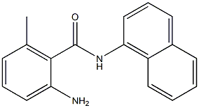 2-amino-6-methyl-N-(naphthalen-1-yl)benzamide Struktur