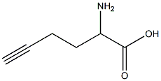 2-aminohex-5-ynoic acid Struktur