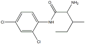 2-amino-N-(2,4-dichlorophenyl)-3-methylpentanamide Struktur