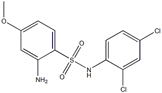 2-amino-N-(2,4-dichlorophenyl)-4-methoxybenzene-1-sulfonamide Struktur