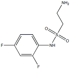 2-amino-N-(2,4-difluorophenyl)ethanesulfonamide Struktur