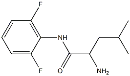 2-amino-N-(2,6-difluorophenyl)-4-methylpentanamide Struktur