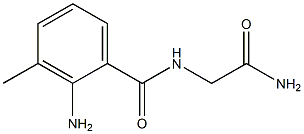 2-amino-N-(2-amino-2-oxoethyl)-3-methylbenzamide Struktur