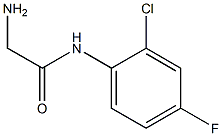 2-amino-N-(2-chloro-4-fluorophenyl)acetamide Struktur