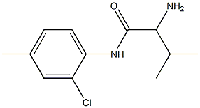 2-amino-N-(2-chloro-4-methylphenyl)-3-methylbutanamide Struktur