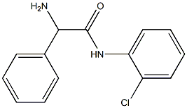 2-amino-N-(2-chlorophenyl)-2-phenylacetamide Struktur