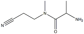 2-amino-N-(2-cyanoethyl)-N-methylpropanamide Struktur