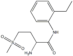 2-amino-N-(2-ethylphenyl)-4-(methylsulfonyl)butanamide Struktur