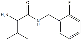 2-amino-N-(2-fluorobenzyl)-3-methylbutanamide Struktur