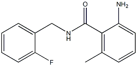 2-amino-N-(2-fluorobenzyl)-6-methylbenzamide Struktur