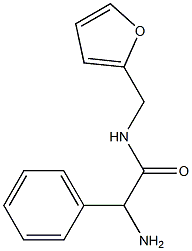 2-amino-N-(2-furylmethyl)-2-phenylacetamide Struktur