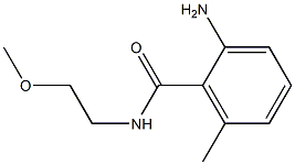 2-amino-N-(2-methoxyethyl)-6-methylbenzamide Struktur