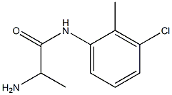 2-amino-N-(3-chloro-2-methylphenyl)propanamide Struktur