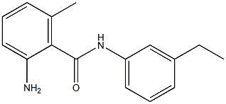 2-amino-N-(3-ethylphenyl)-6-methylbenzamide Struktur