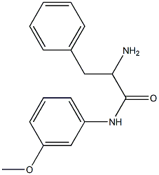 2-amino-N-(3-methoxyphenyl)-3-phenylpropanamide Struktur