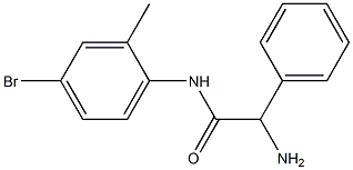 2-amino-N-(4-bromo-2-methylphenyl)-2-phenylacetamide Struktur