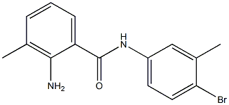 2-amino-N-(4-bromo-3-methylphenyl)-3-methylbenzamide Struktur