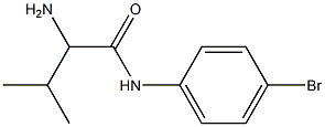 2-amino-N-(4-bromophenyl)-3-methylbutanamide Struktur