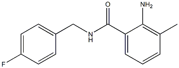 2-amino-N-(4-fluorobenzyl)-3-methylbenzamide Struktur