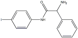 2-amino-N-(4-iodophenyl)-2-phenylacetamide Struktur