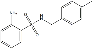 2-amino-N-(4-methylbenzyl)benzenesulfonamide Struktur