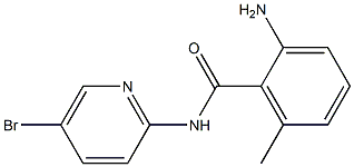 2-amino-N-(5-bromopyridin-2-yl)-6-methylbenzamide Struktur