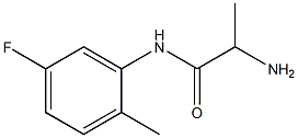 2-amino-N-(5-fluoro-2-methylphenyl)propanamide Struktur