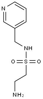 2-amino-N-(pyridin-3-ylmethyl)ethane-1-sulfonamide Struktur