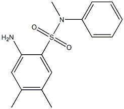 2-amino-N,4,5-trimethyl-N-phenylbenzene-1-sulfonamide Struktur