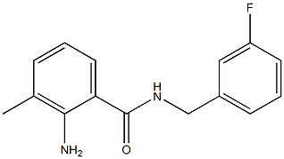 2-amino-N-[(3-fluorophenyl)methyl]-3-methylbenzamide Struktur