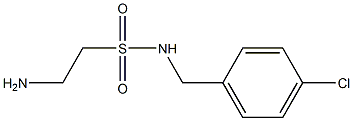 2-amino-N-[(4-chlorophenyl)methyl]ethane-1-sulfonamide Struktur