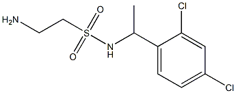 2-amino-N-[1-(2,4-dichlorophenyl)ethyl]ethane-1-sulfonamide Struktur