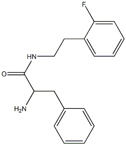 2-amino-N-[2-(2-fluorophenyl)ethyl]-3-phenylpropanamide Struktur