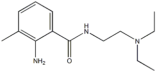 2-amino-N-[2-(diethylamino)ethyl]-3-methylbenzamide Struktur