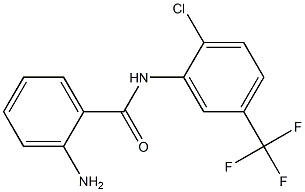 2-amino-N-[2-chloro-5-(trifluoromethyl)phenyl]benzamide Struktur