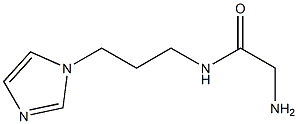 2-amino-N-[3-(1H-imidazol-1-yl)propyl]acetamide Struktur