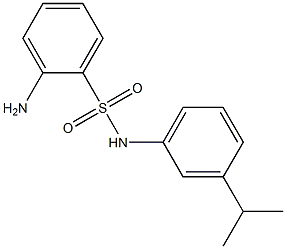 2-amino-N-[3-(propan-2-yl)phenyl]benzene-1-sulfonamide Struktur