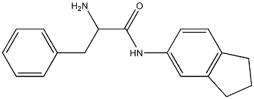 2-amino-N-2,3-dihydro-1H-inden-5-yl-3-phenylpropanamide Struktur