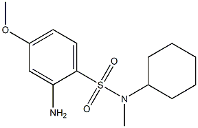 2-amino-N-cyclohexyl-4-methoxy-N-methylbenzene-1-sulfonamide Struktur